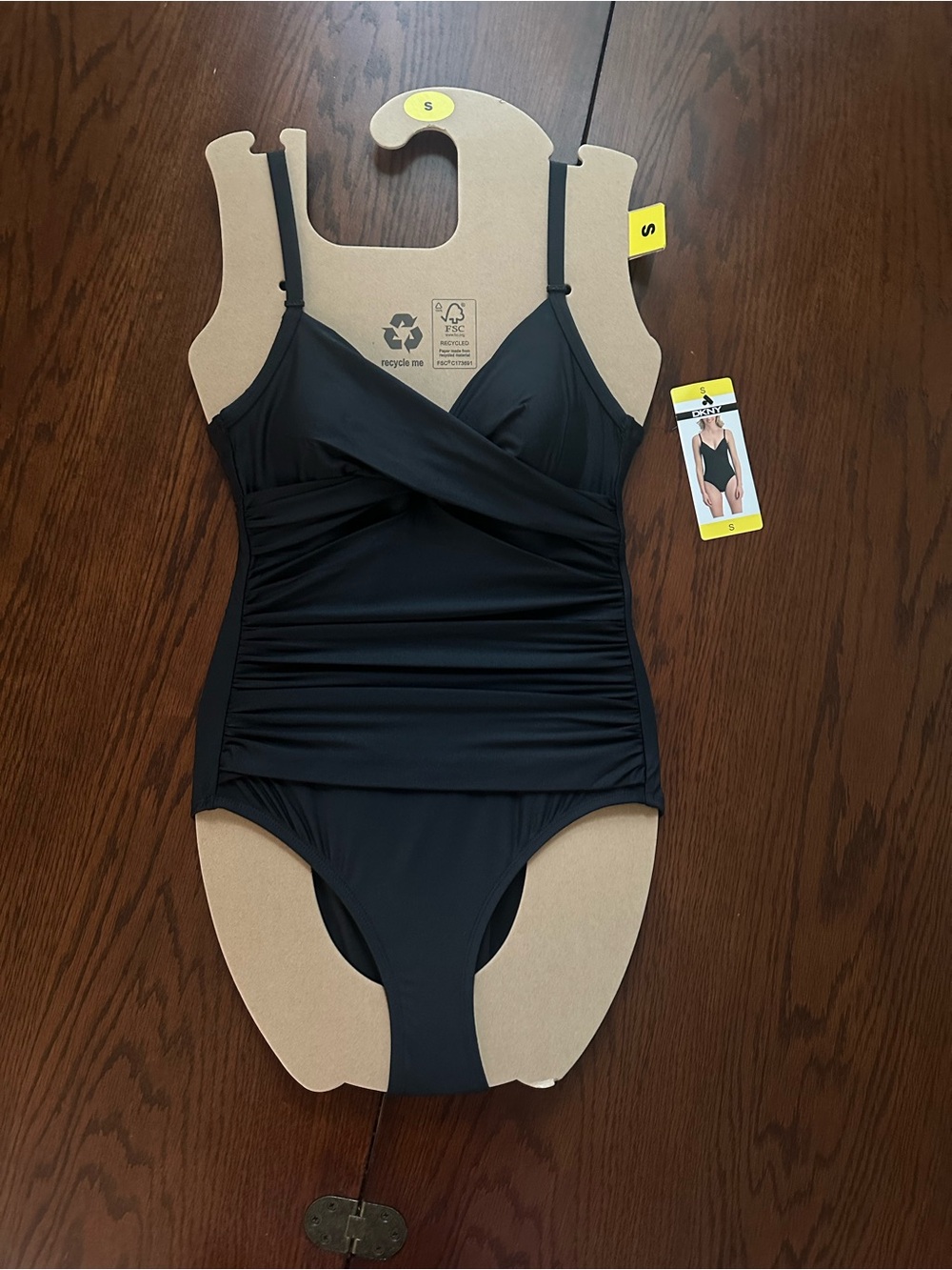Women’s Black DKNY One-Piece Swimsuit